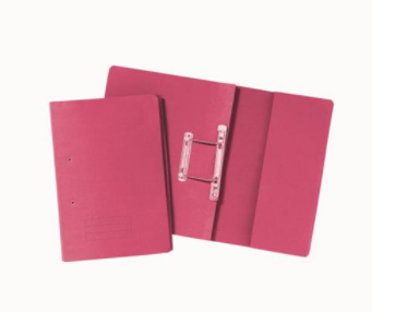 Pocket Spiral Files 285gsm Foolscap Red (25 Pack)